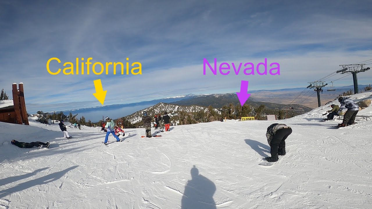 Skiing Across State Lines - Early Season Ski Day @ Heavenly