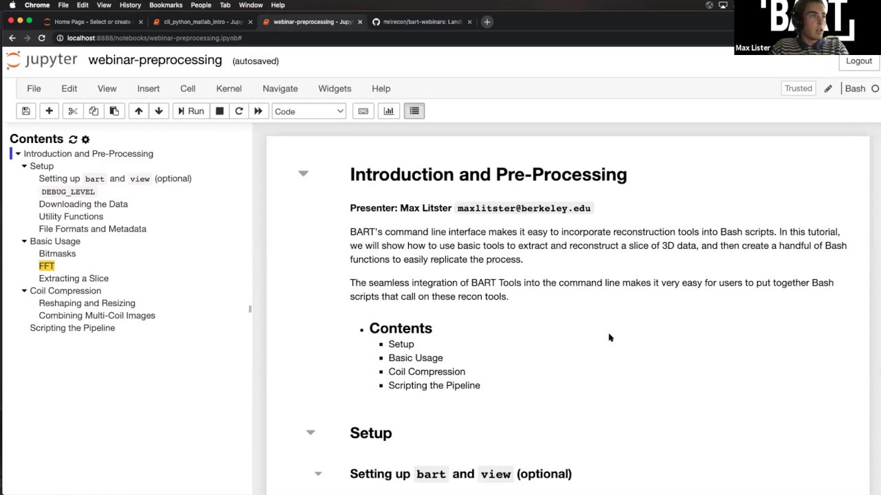 BART Webinar #1 Day 1 Part 2: Working with CLI tools and Matlab/Python wrappers