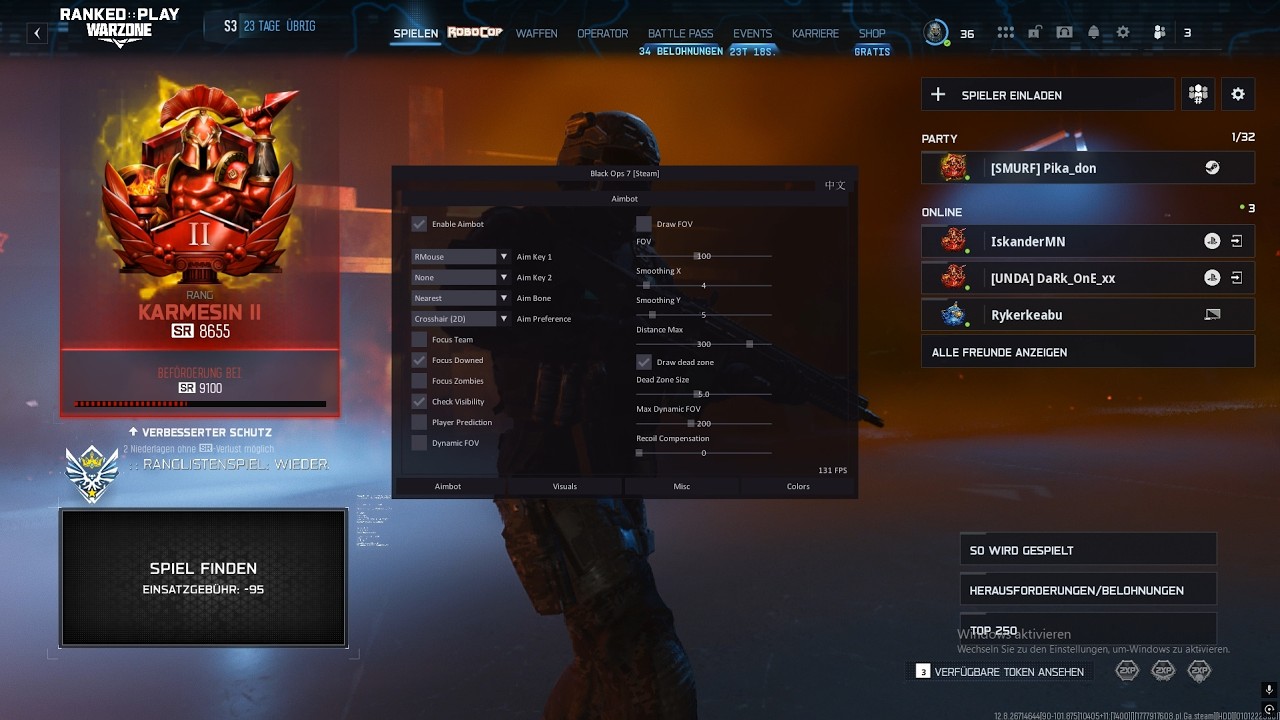 Day 9 of cheating in Warzone Ranked😈 -  No Ban! | Kernaim