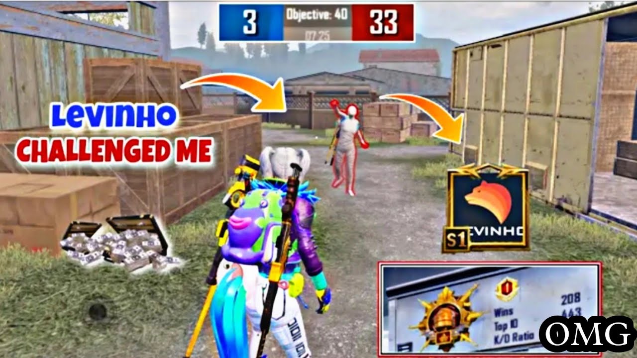 LEVINHO CHALLENGE ME 1VS1 M24 IN TDM MASTER 😱 LEVINHO & @LIZOPUBG IN SAME LOBBY#VIRALM24#BGMI