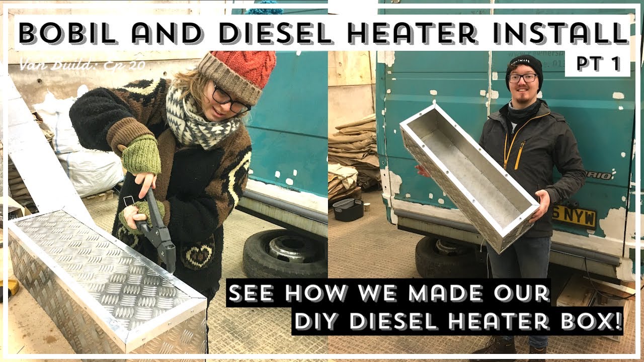 DIY DIESEL HEATER BOX | Bobil heater and Chinese heater install | MERCEDES VARIO | Van Build Ep20