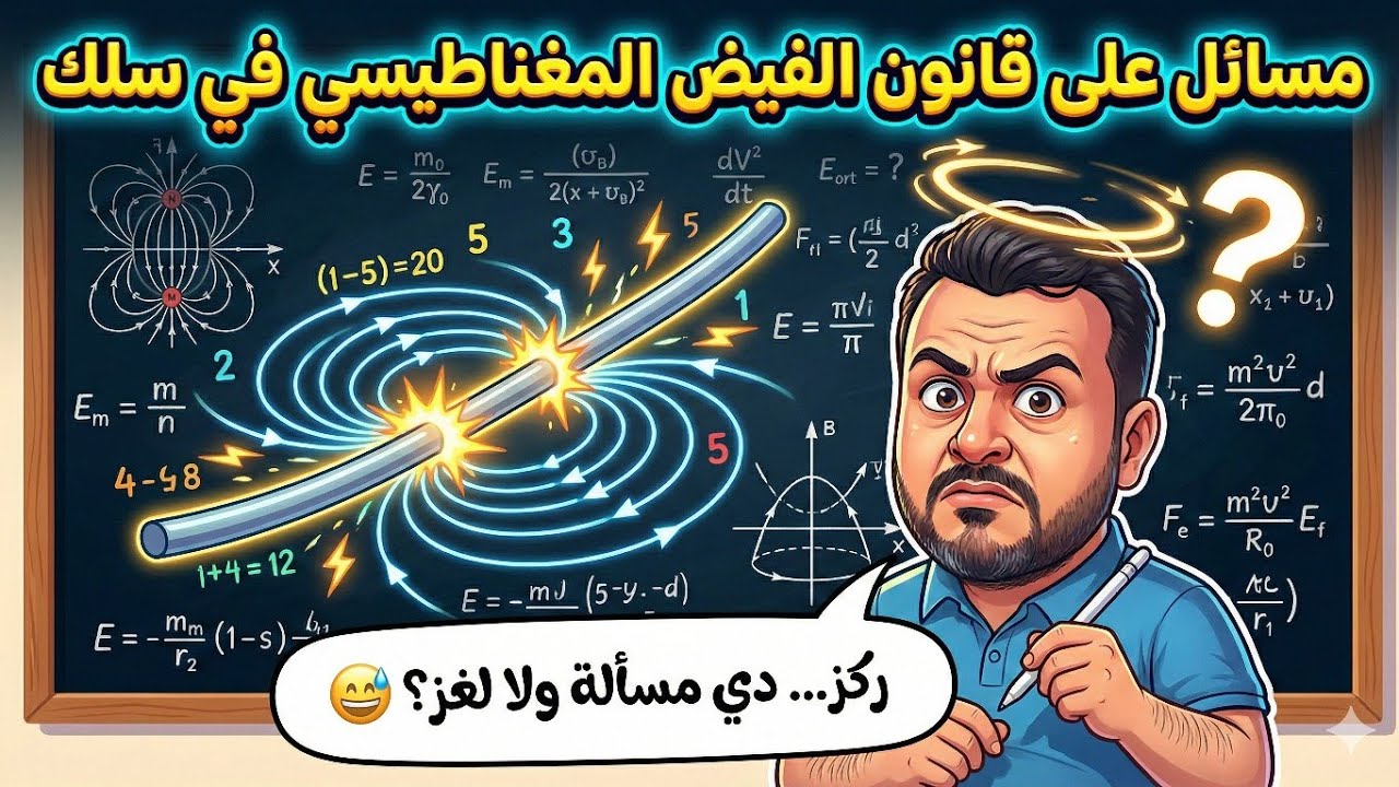 المحاضره الرابعه الباب الثانى مرور تيار فى سلك فيزياء ثانويه عامه