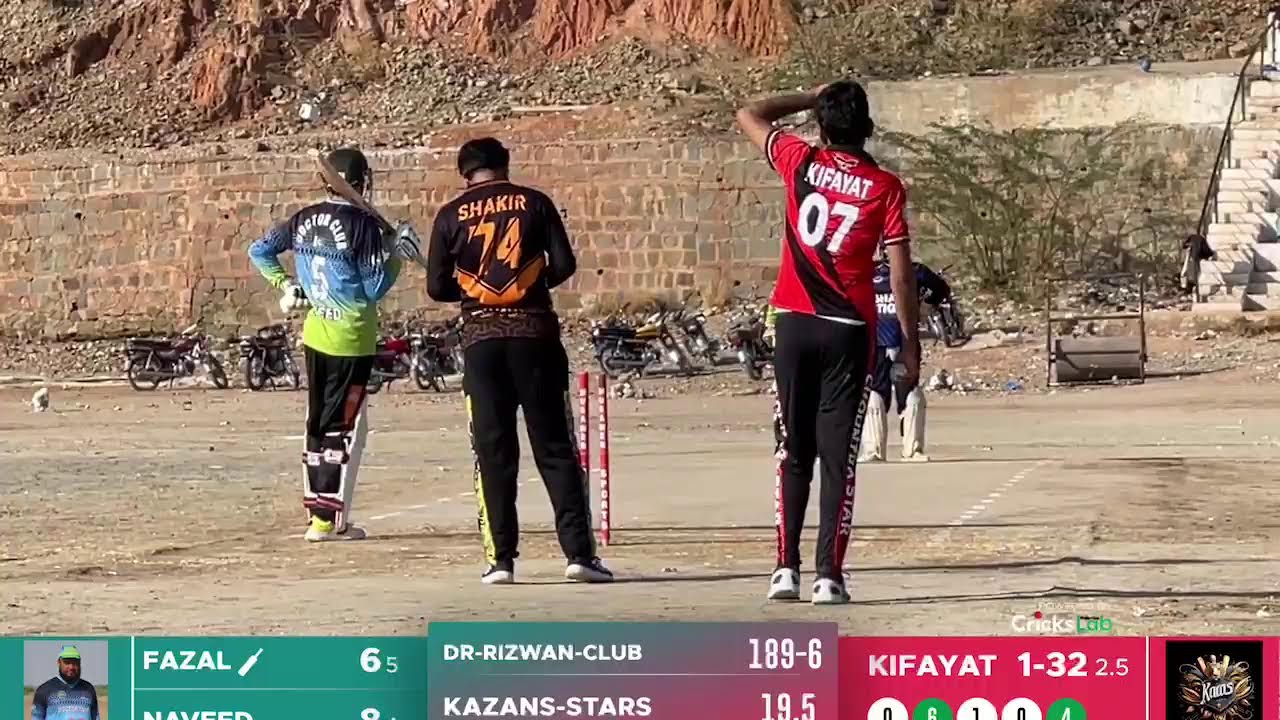 LIVE MATCH // DR RIZWAN CLUB VS KAZANS STARS // SAQIB OFFICIAL