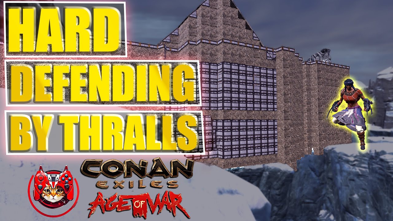 Insane Raid In Ice Cave Base | They Had So Many Thralls For Defending : Conan exiles PVP Chapter 3