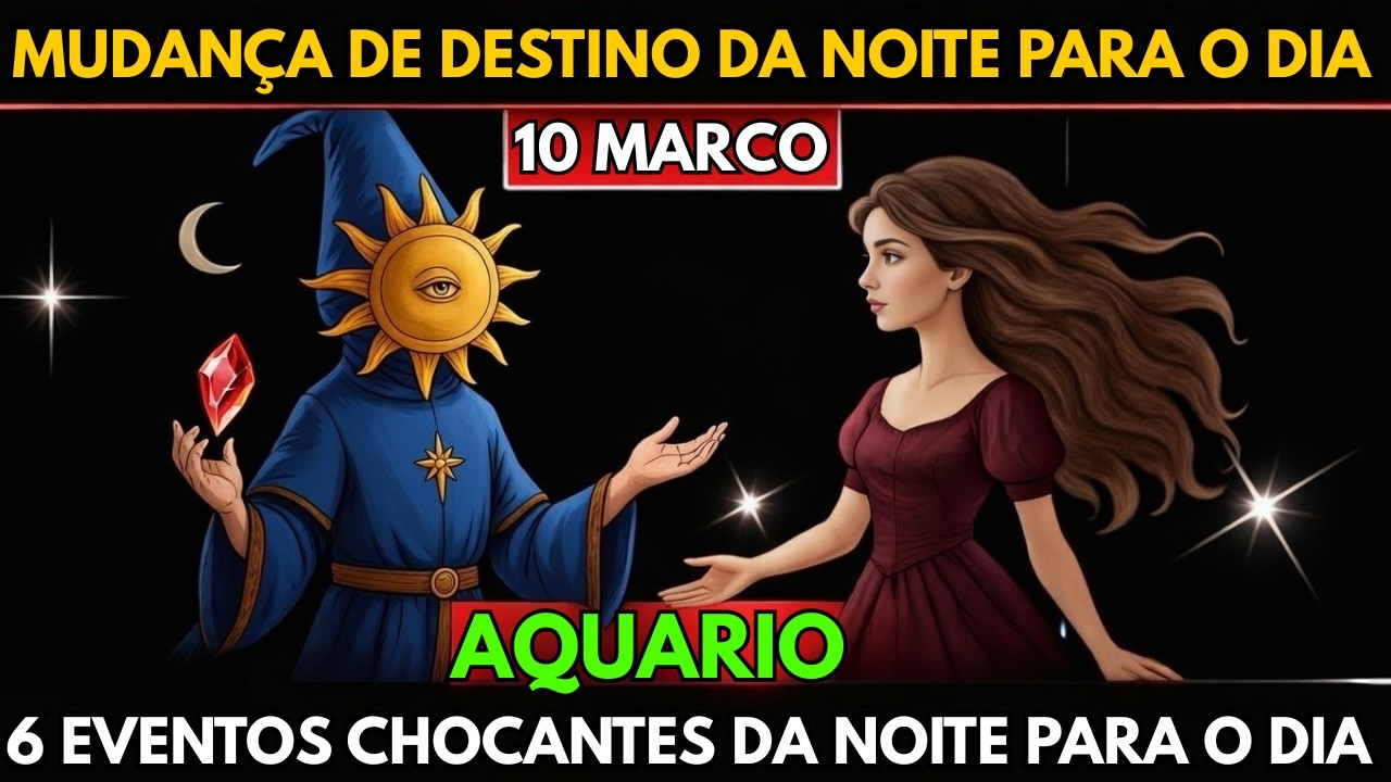 AQUÁRIO ♒💥 10 março: 6 eventos chocantes que podem mudar seu DESTINO da noite para o dia! 🌌⚡
