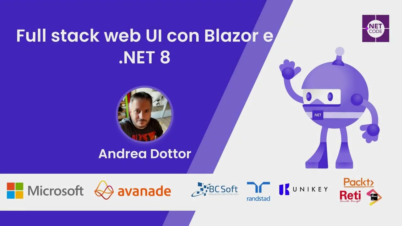 Full stack web UI con Blazor e .NET 8