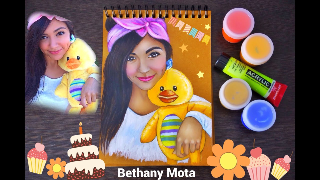 Bethany Mota portrait. Flashlight. Macbarbie07.  Бетани Мота портрет.