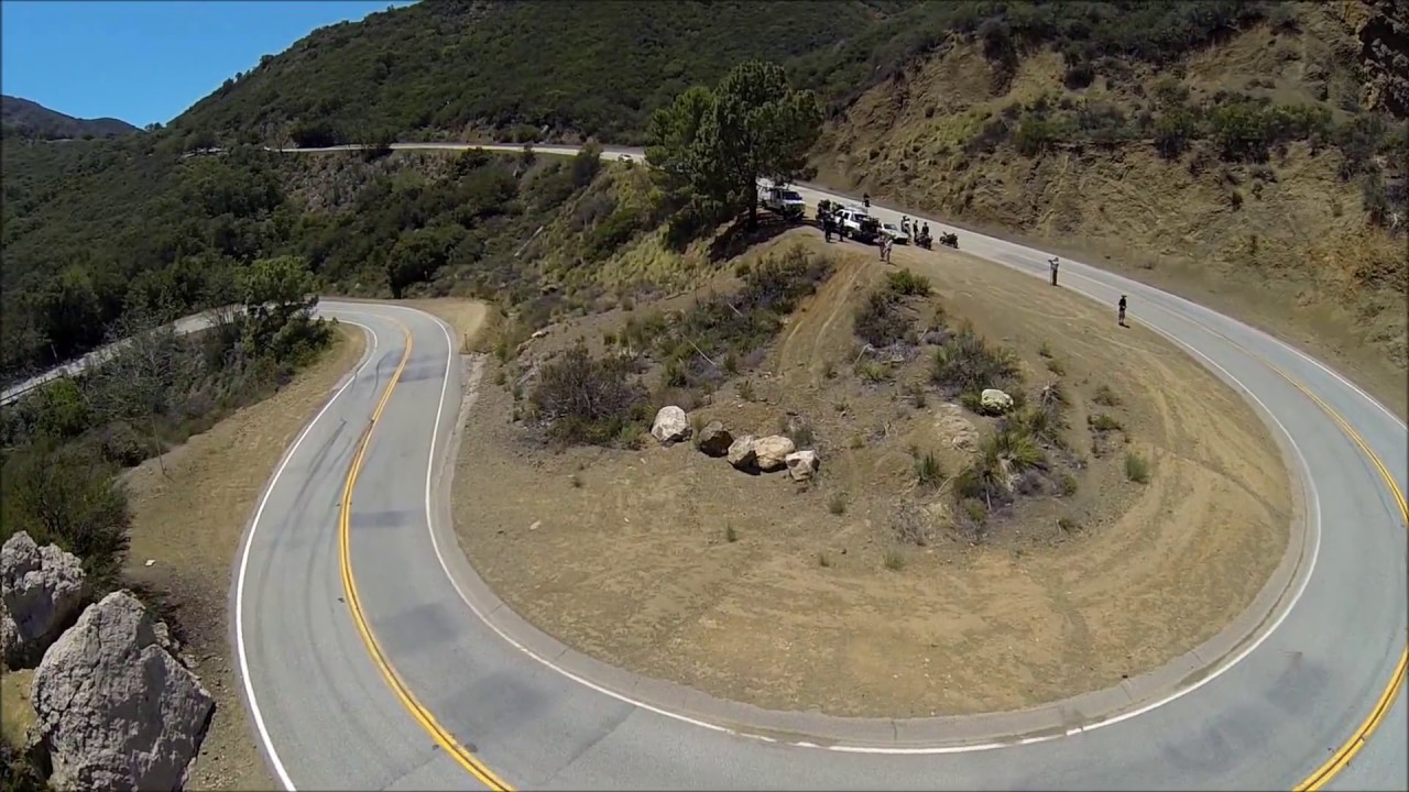 Sportbike Aerials,  The Snake Mulholland Hwy