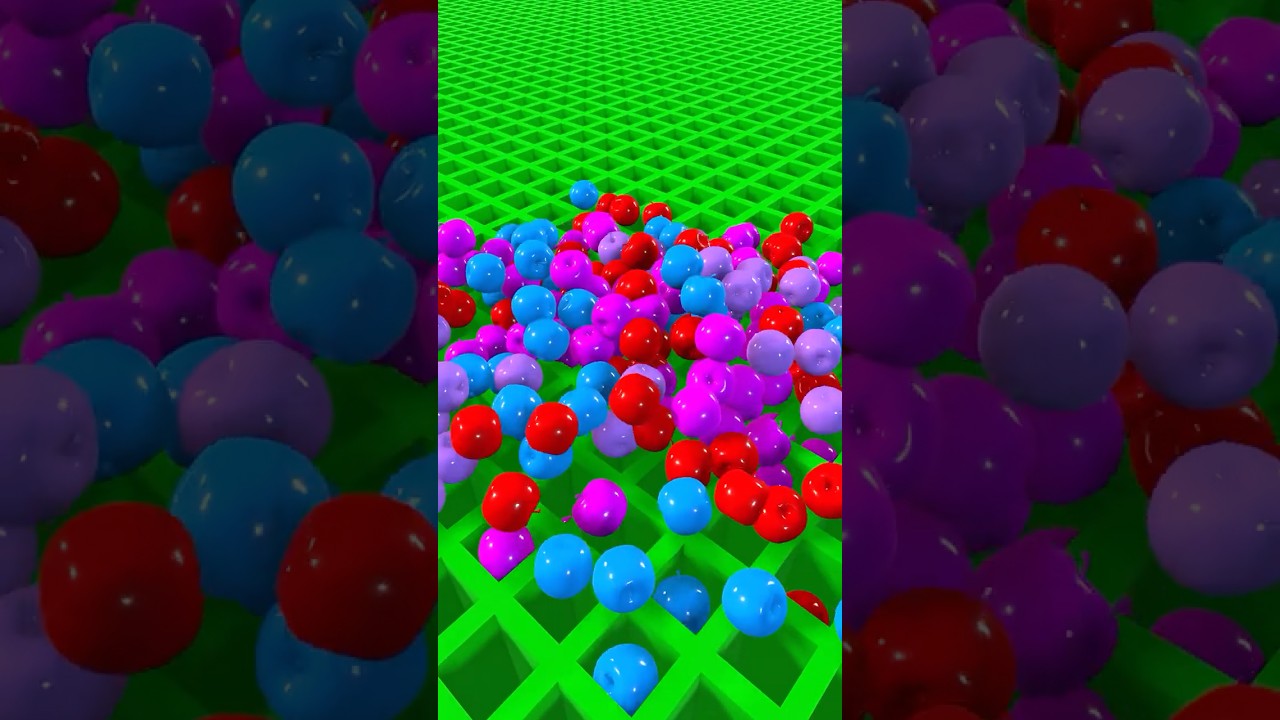 brainrot face ball falling Apples 450 pcs #roblox #satisfying