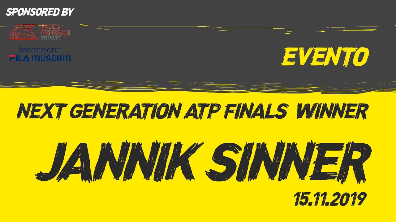 La vittoria di Jannik Sinner alle Next Gen Finals 2019