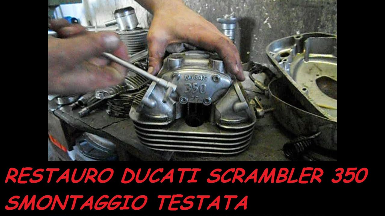 RESTAURO DUCATI SCRAMBLER 350 SMONTAGGIO TESTATA