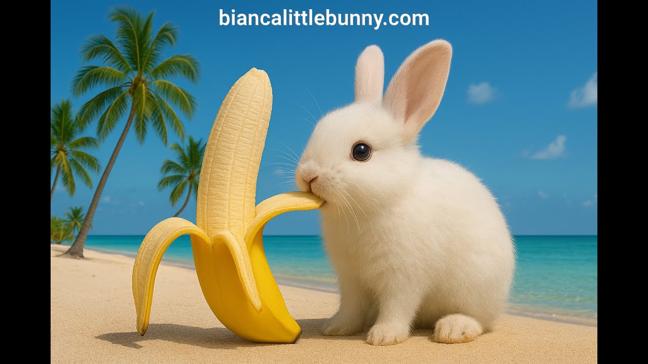 Bianca e la Banana Gigante 🍌🐰 Suoni Croccanti ASMR!