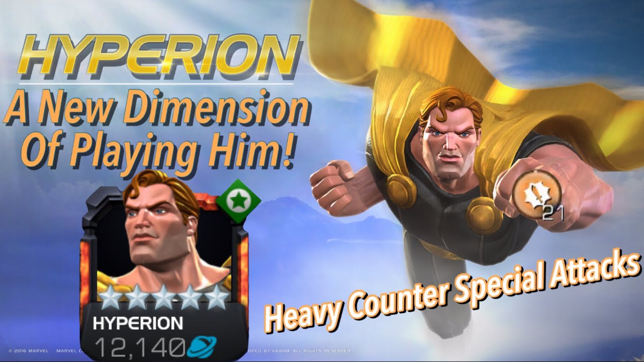 A New Dimension Of Playing Hyperion! Heavy Countering Special Attacks - Marvel Contest of Champions