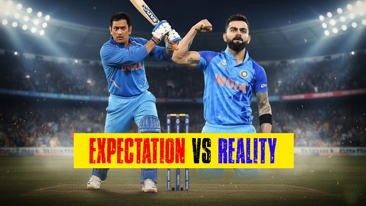 Expectation Vs Reality | Virat Kohli & MS Dhoni | 