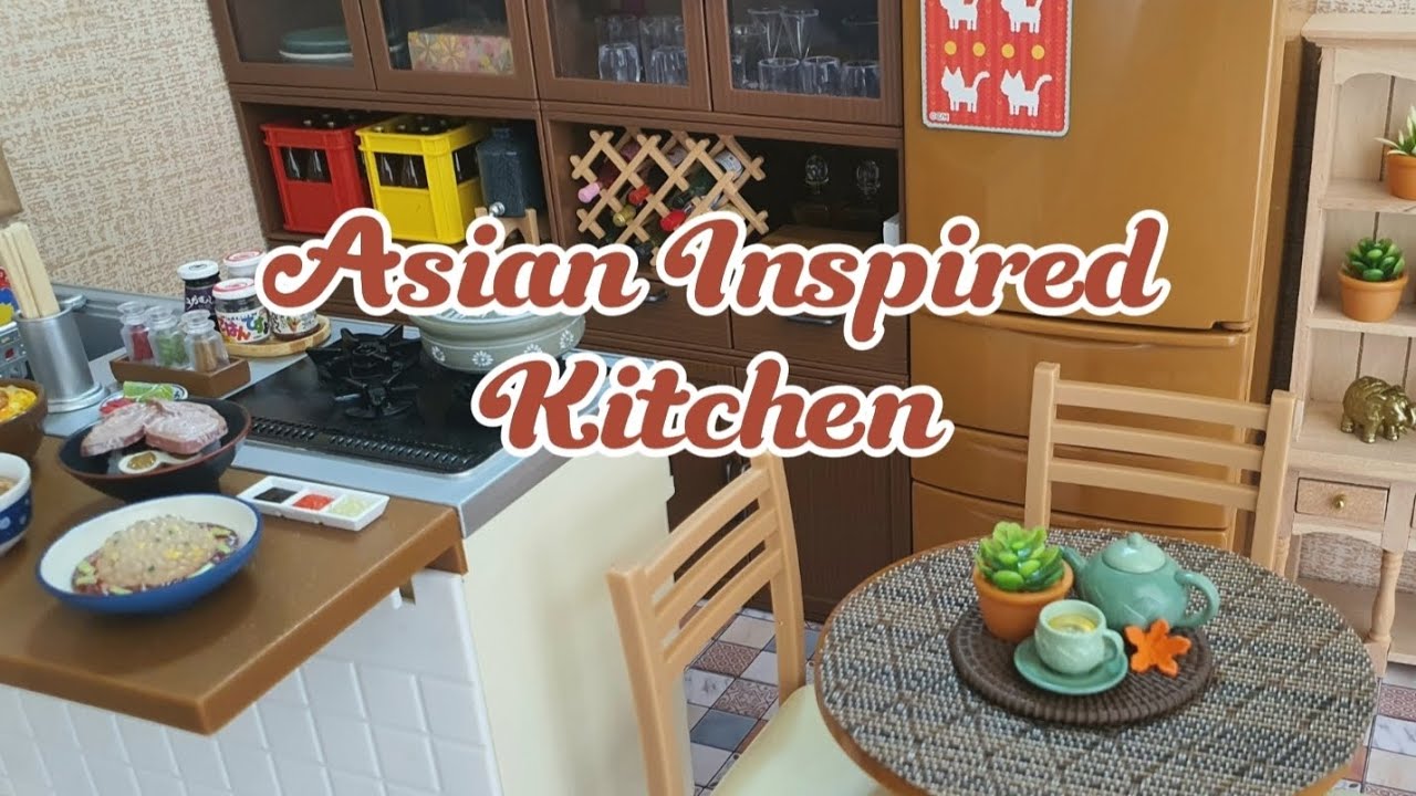 Asian Inspired Tiny Kitchen |Re-ment Toys  #tinytoys #miniature #rement #cute #trending #asmr