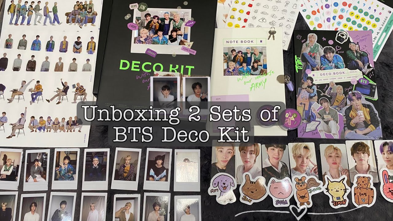 방탄소년단 [ UNBOXING 2 SETS OF BTS DECO KIT ]