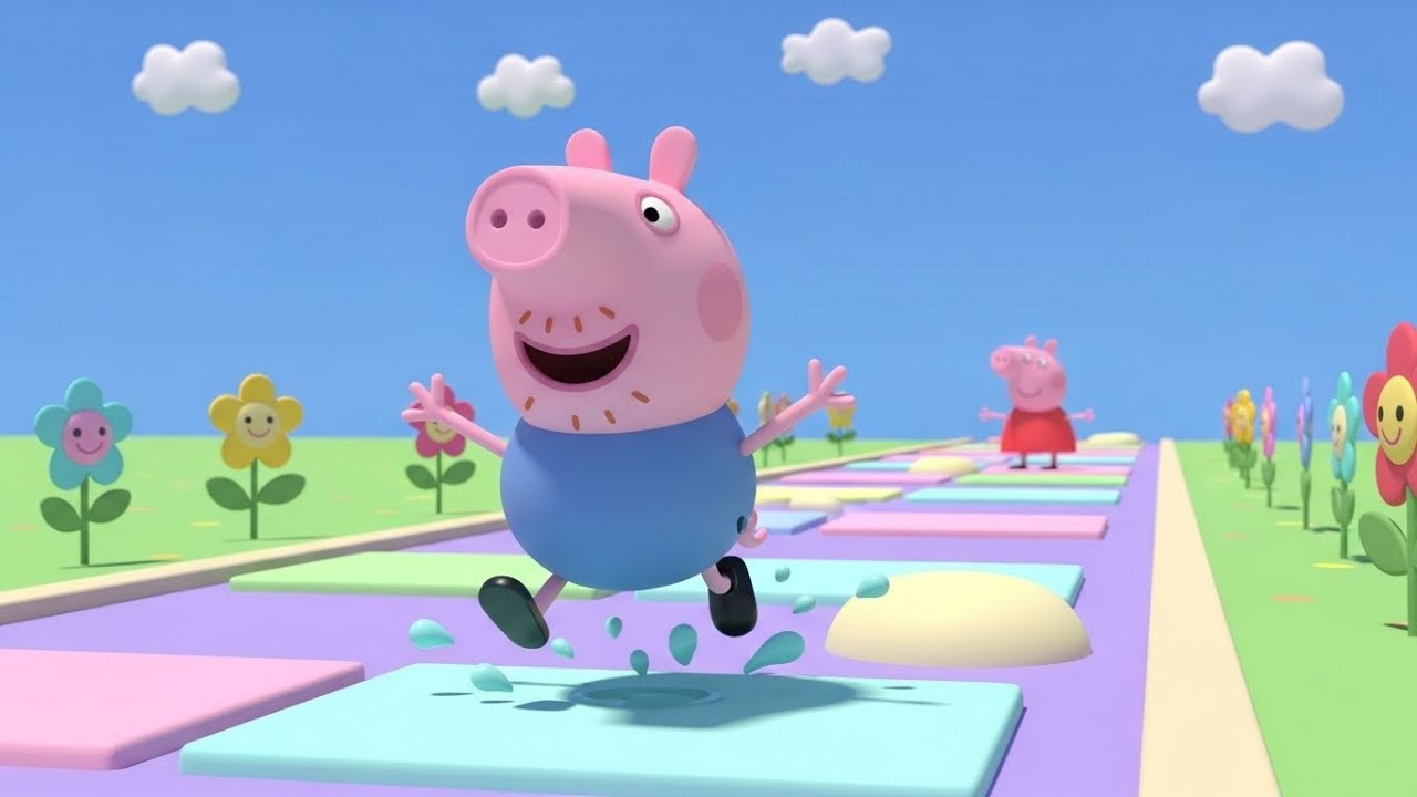 Peppa Pig Slipped on Rainbow Ice 🌈❄️🐷 | Kids Songs & Nursery Rhymes