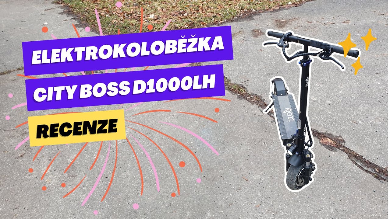 Elektrokoloběžka City Boss D1000LH | 1000W Duální motor | Recenze