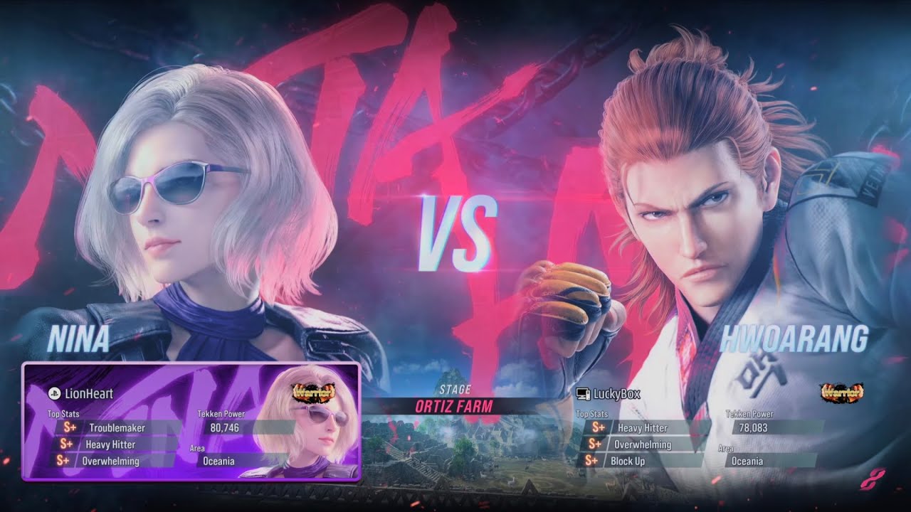 Tekken 8 (Beta) High Level - FT2 - Nina (LionHeart) vs Hwoarang (LuckyBox)