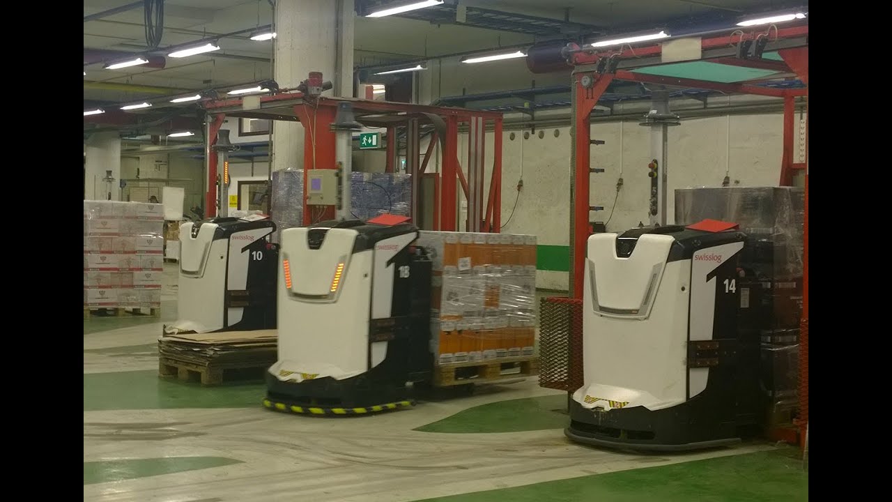 Beverage transportation with Rocla AGVs at Skanlog Norway