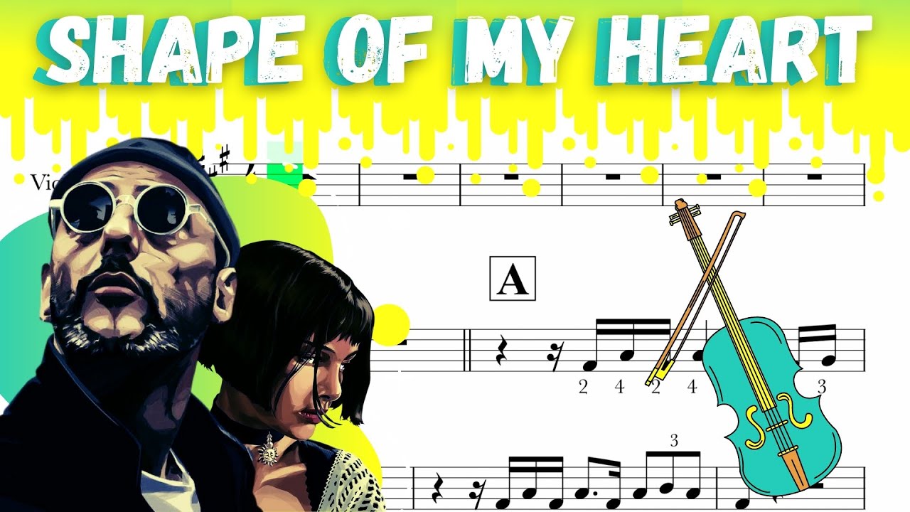 #violinsheet Shape Of My Heart - Partitura Violino / violin sheet / partitura violín