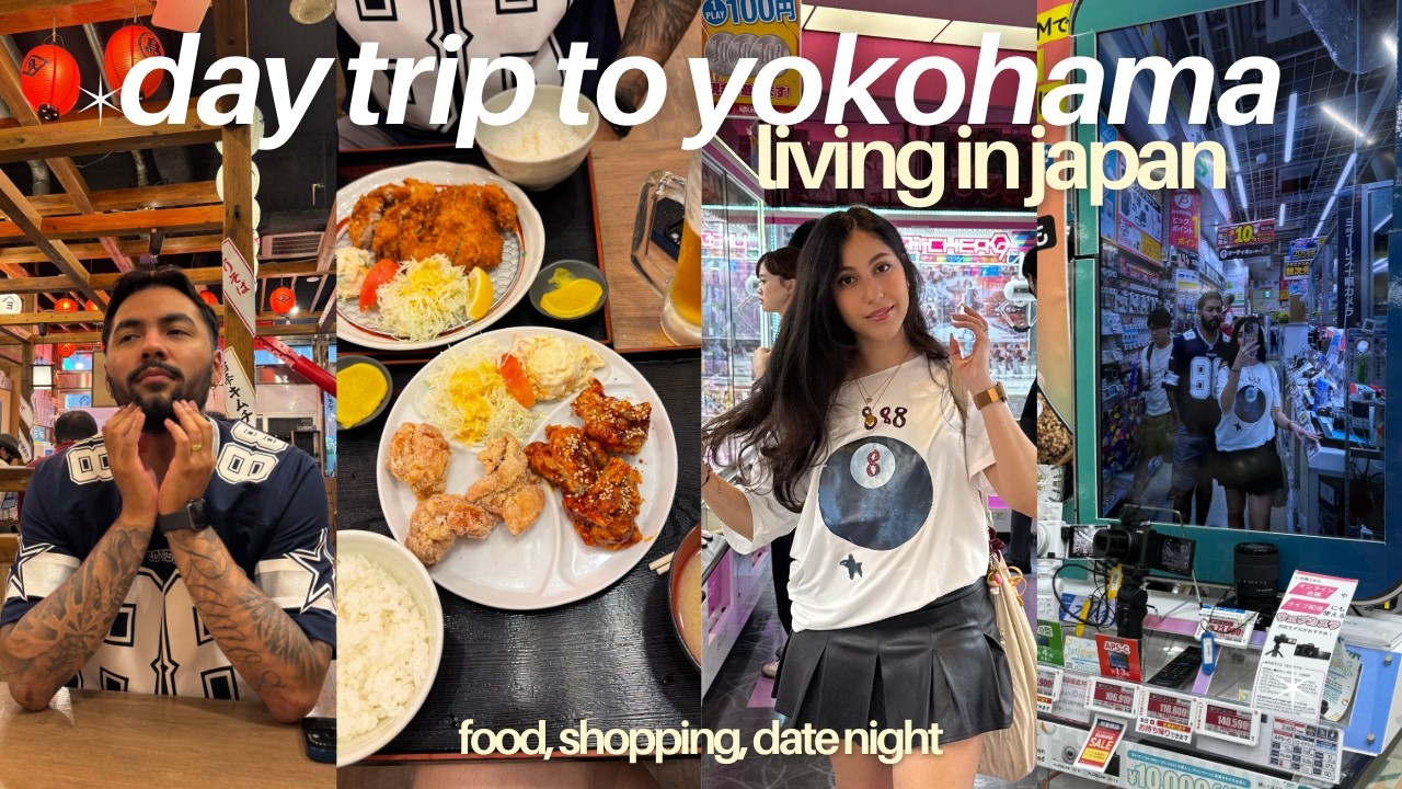 day trip to yokohama𓇼˖° | slow morning, korean food, new camera,