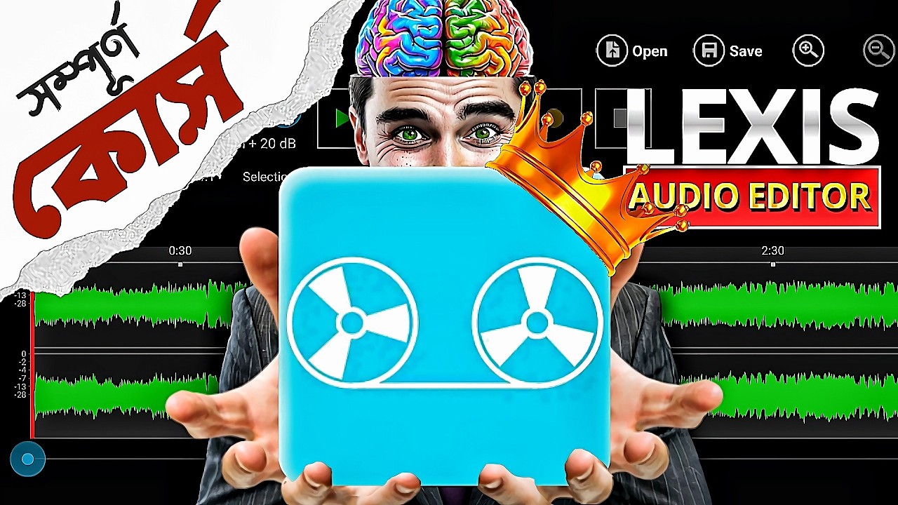 𝗟𝗲𝘅𝗶𝘀 𝗔𝘂𝗱𝗶𝗼 𝗘𝗱𝗶𝘁𝗼𝗿 Full Tutorial Bangla || Edit Your Voice Professionally for Youtube Videos in 2024