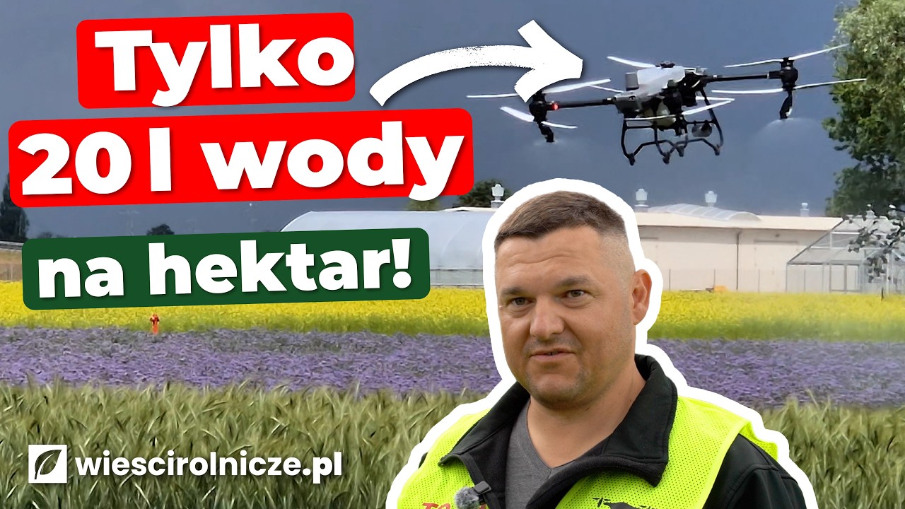 Oprysk dronem i inteligentna gleba. Jak oszczędzać na chemii i wodzie w rolnictwie?