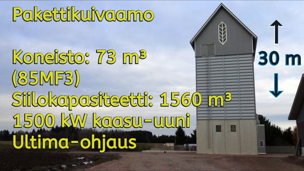 Moderni viljakuivaamo | Modern Grain Dryer from Finland