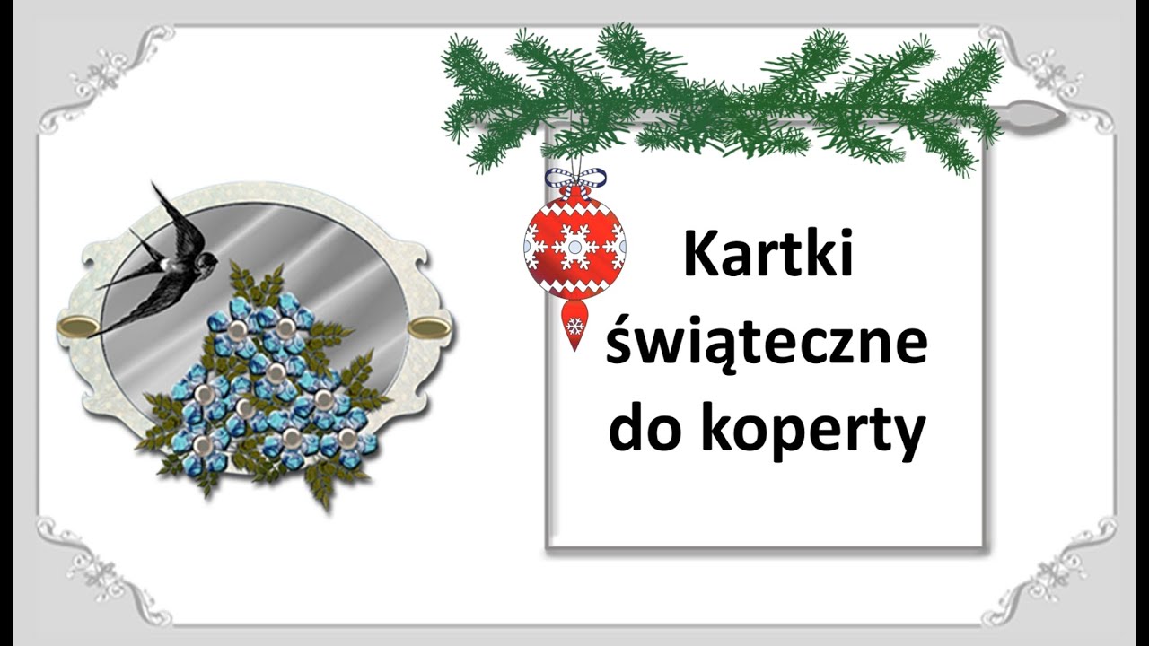 Kartki świątecznie do koperty.