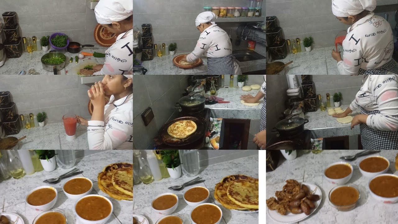 روتيني المسائي كل حداكة💪 بطبوط صحراوي 🫓 عصير اصحاب فقر الدم 🍹🍹🍌🍎