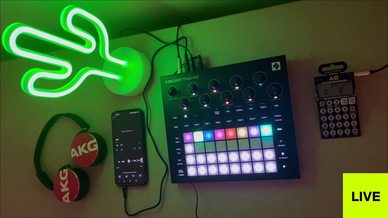 Novation Circuit Tracks + PO-33 K.O! // Melodic Techno Live Dawless Jam