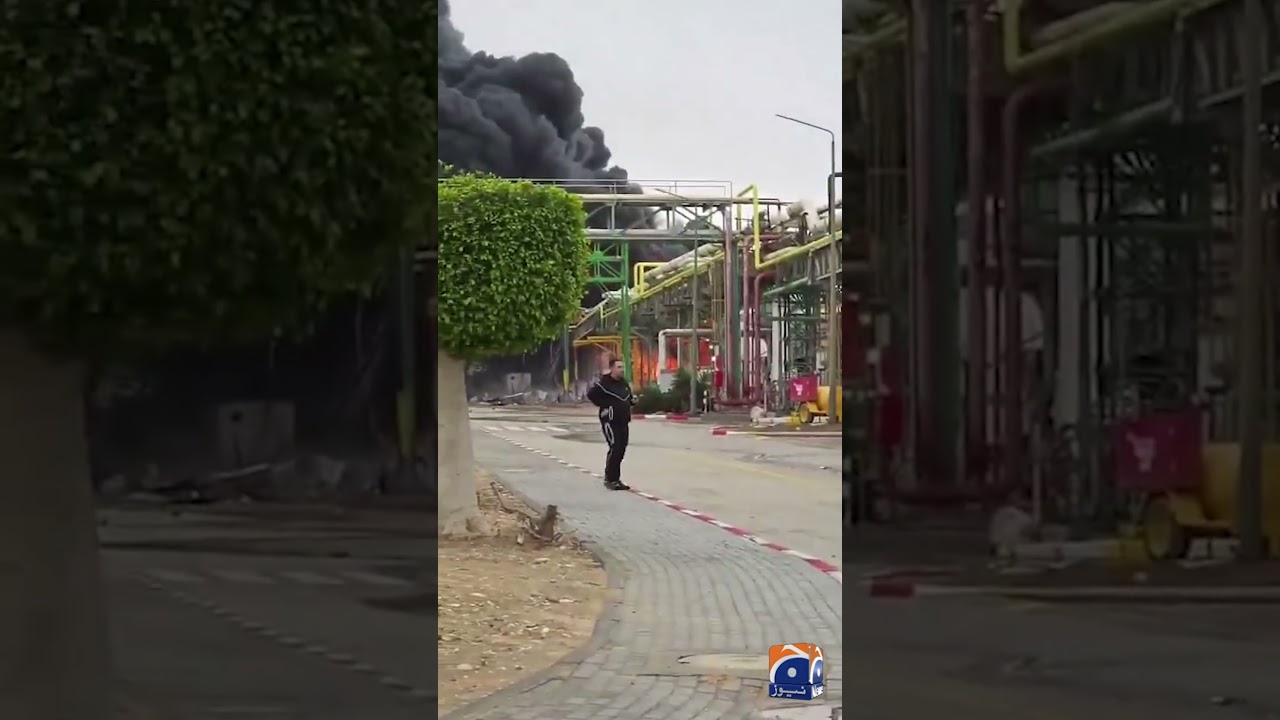 Iran Missile Attack Causes Large Fire In Beersheba-Area | Geo News English