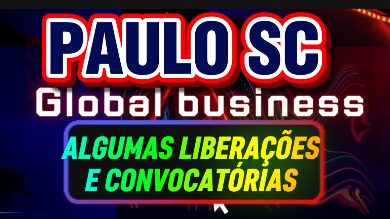 PAULO SC CRONOGRAMA E CONVOCA&Ccedil;&Atilde;O PARA RECEBIMENTO 