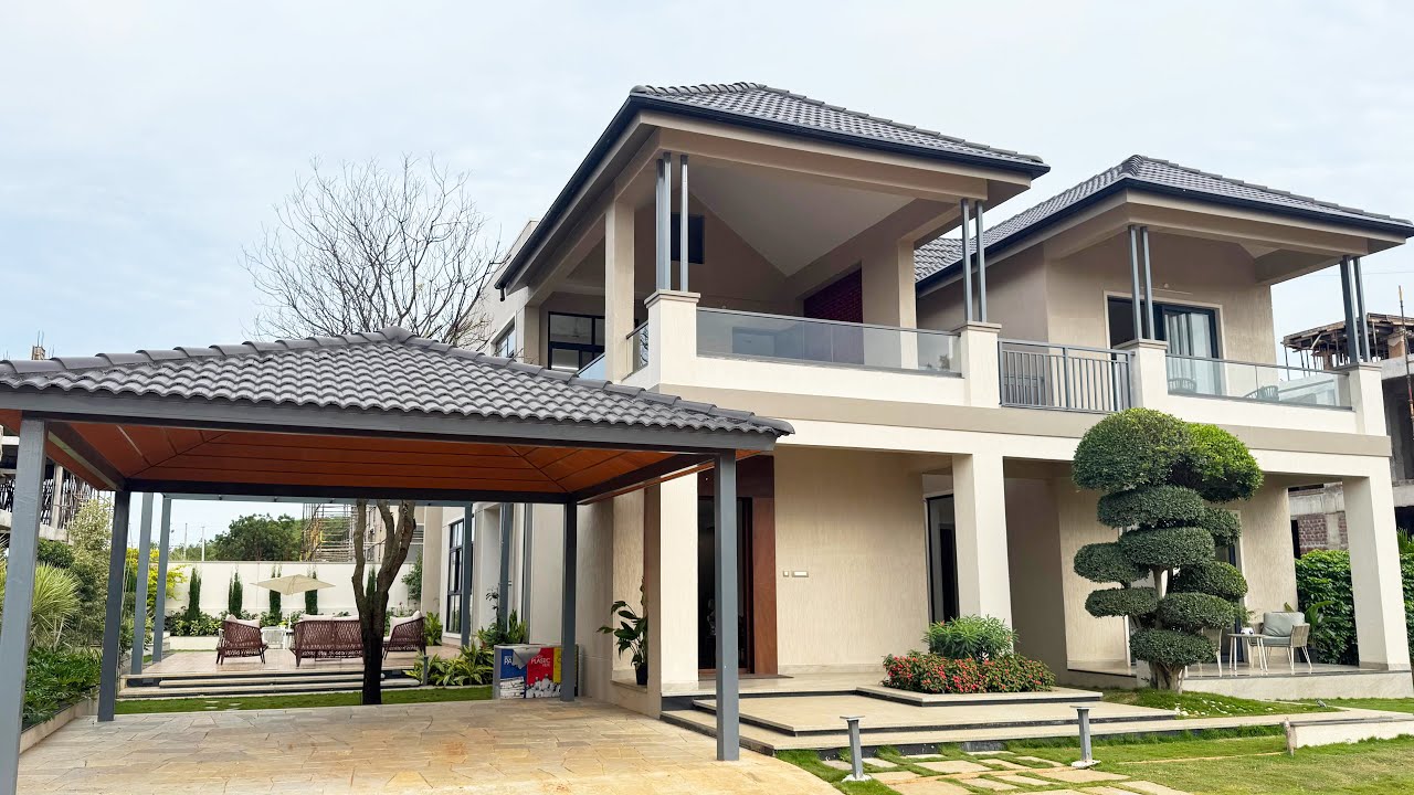Touring the 900 Sq.yards  5 BHK Luxury Villa in Hyderabad  #hyderabadrealestate #luxuryhomes