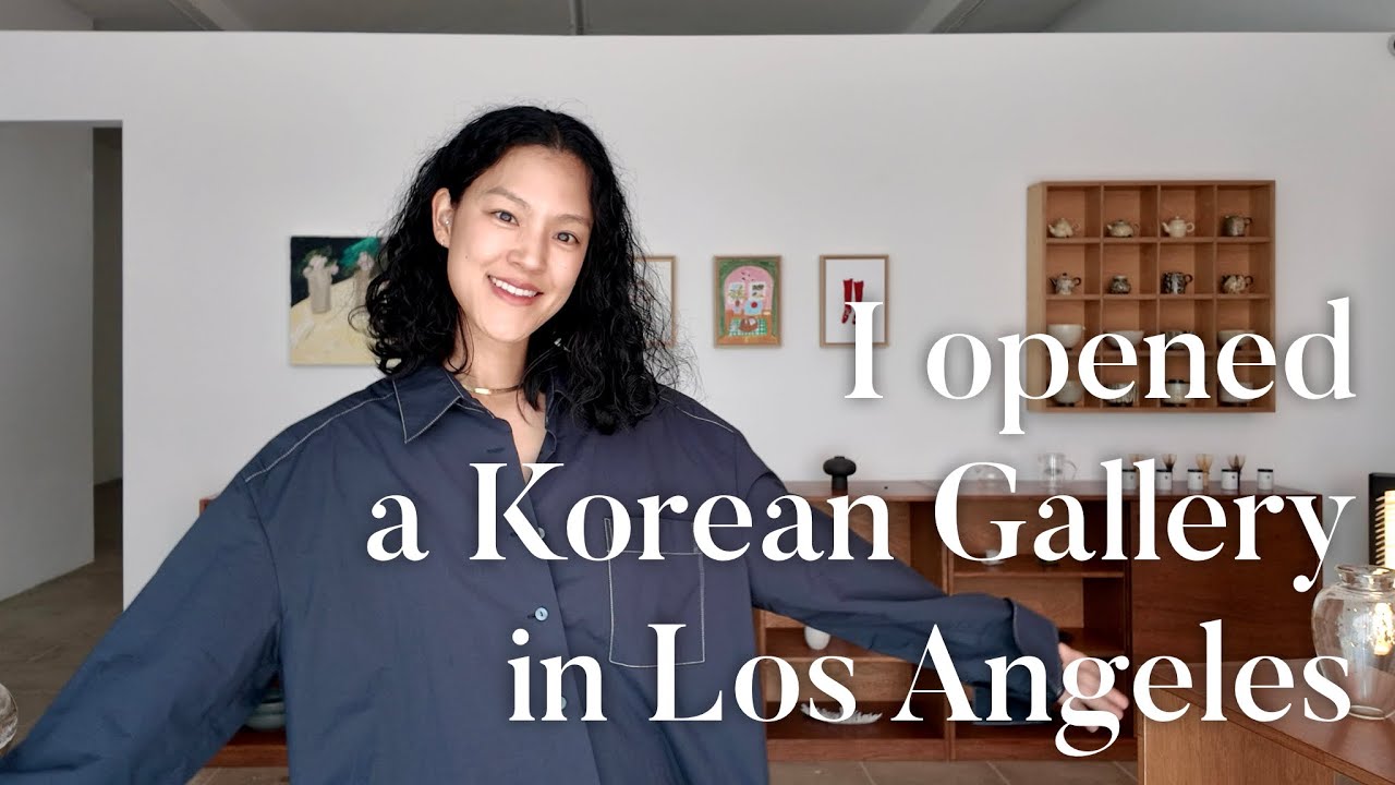 I opened a Korean gallery in LA, transforming an old space with care and custom furniture from Korea