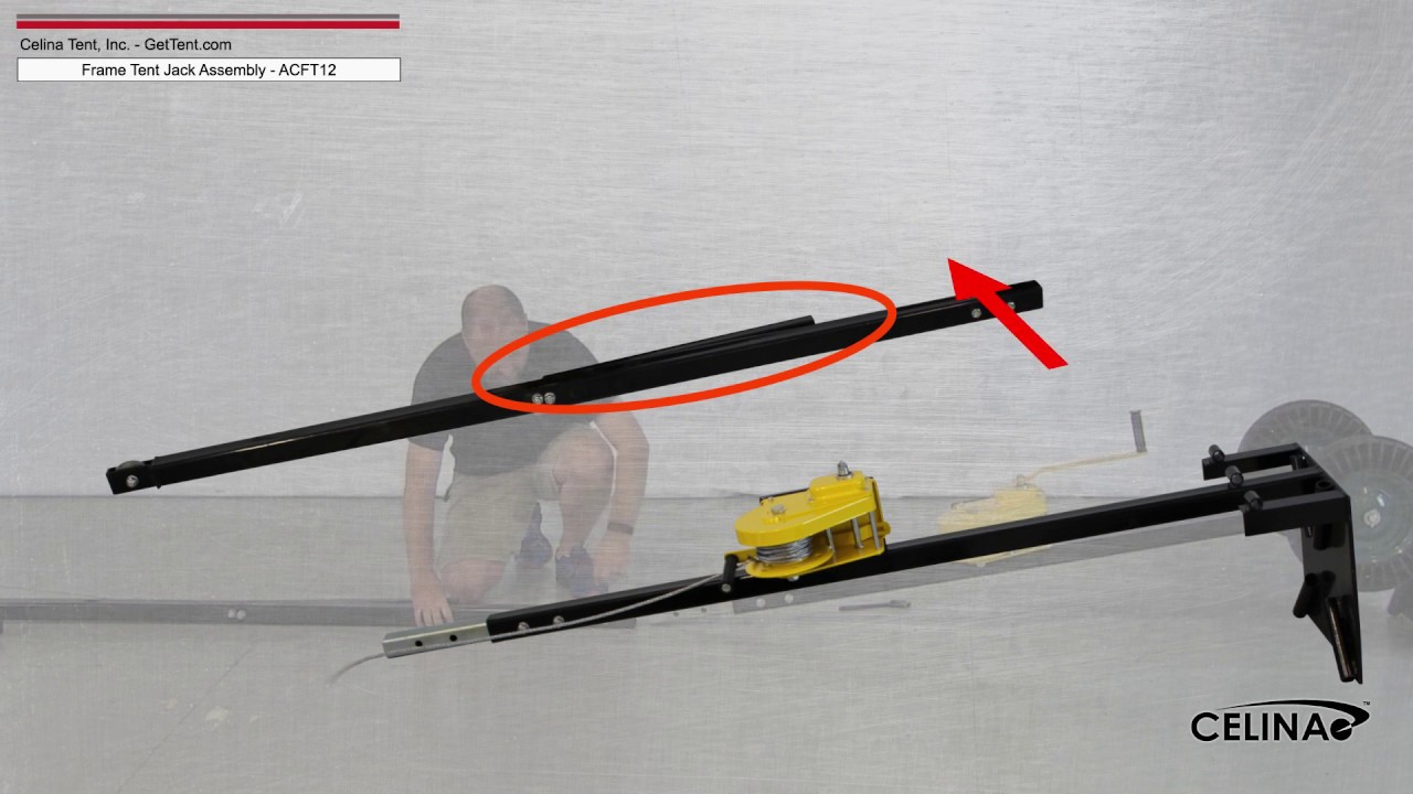 12' Frame Tent Jack Assembly - ACFT12