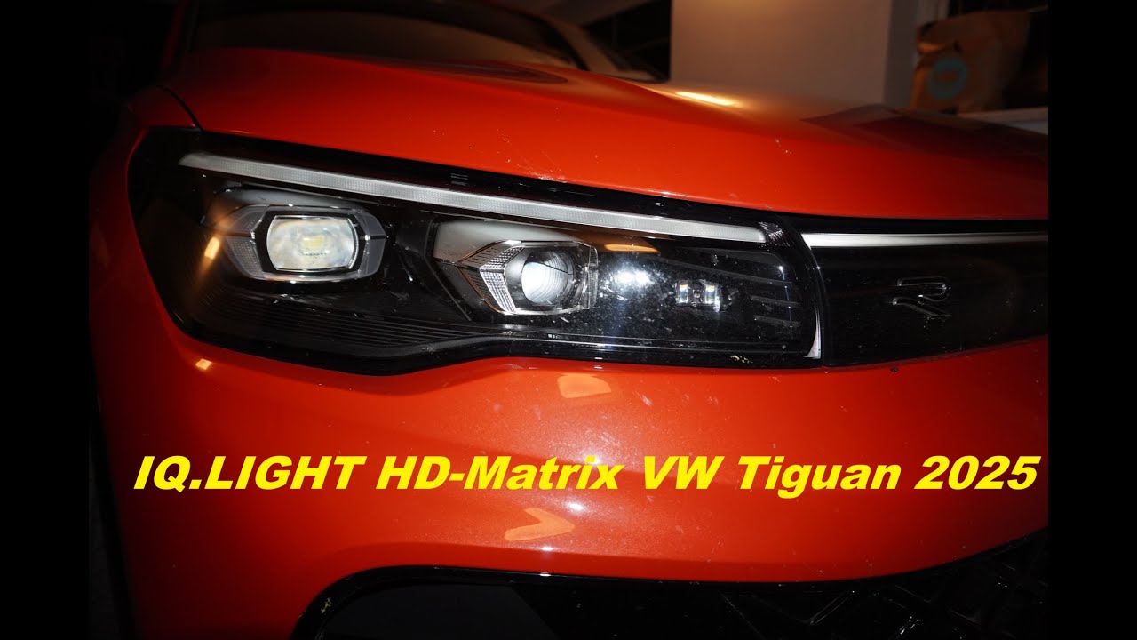 VW Tiguan 2025 test LED Matrix ( IQ.LIGHT HD-Matrix )