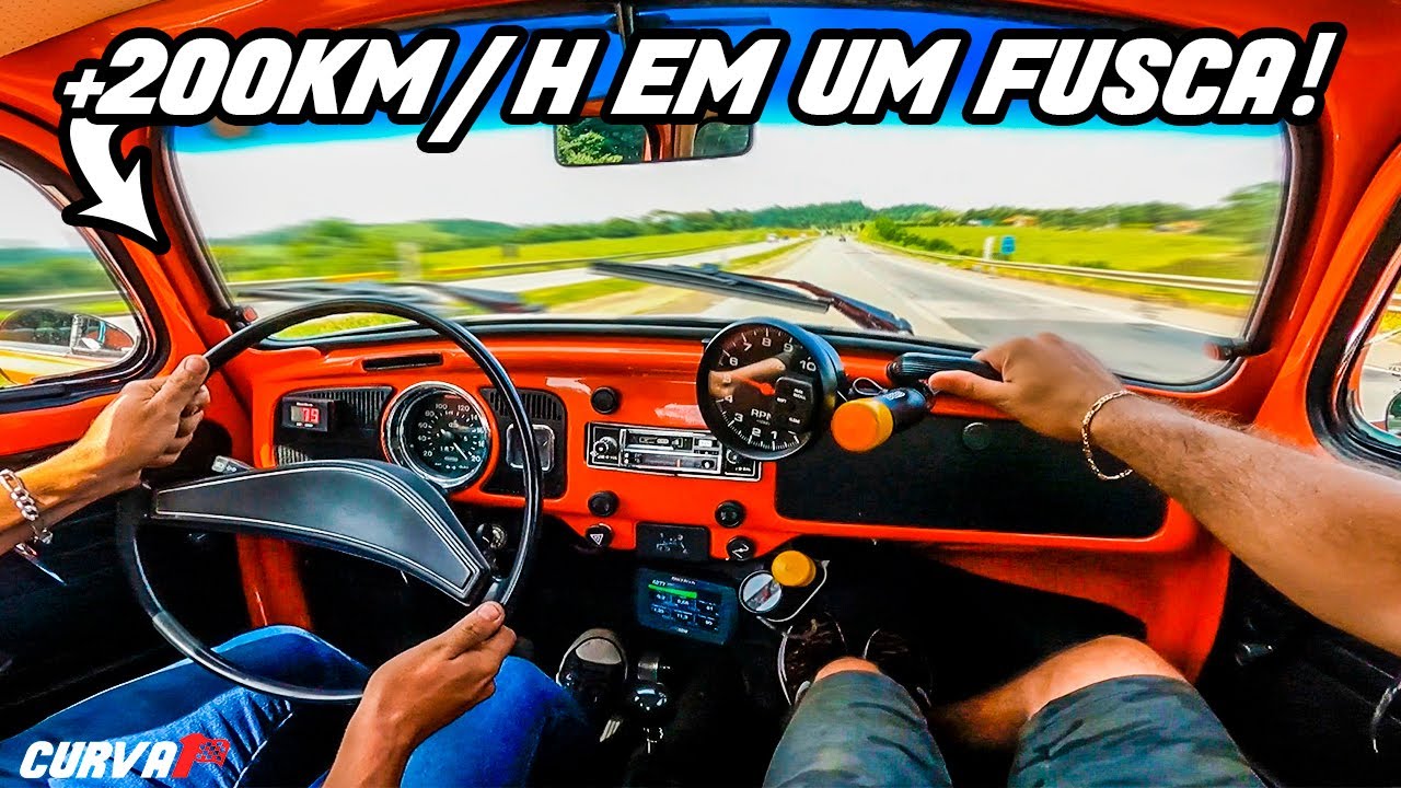 FUSCA BITURBO A MAIS DE 200KMH!! 😱