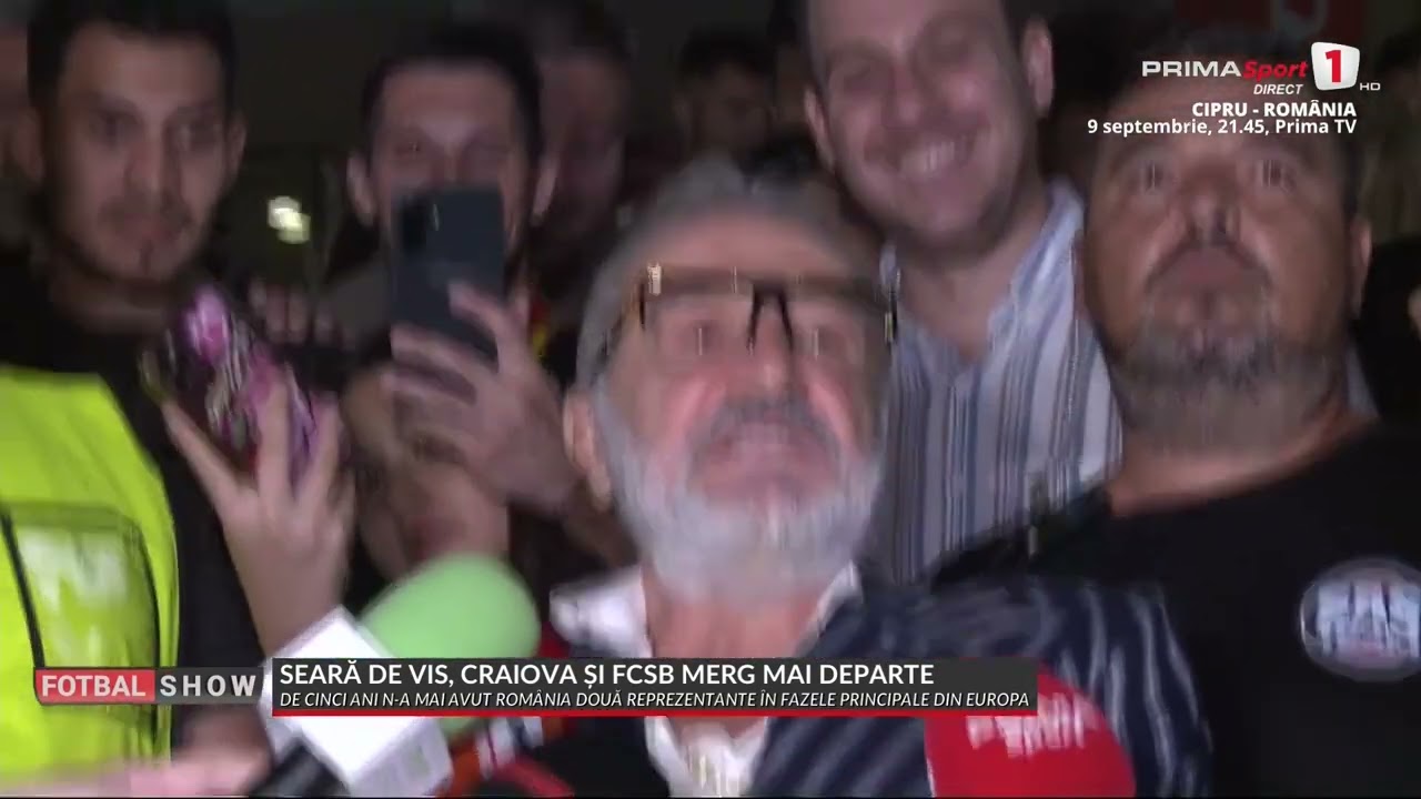Gigi Becali, show după calificare! S-a urcat pe mașină și a anunțat un transfer de răsunet