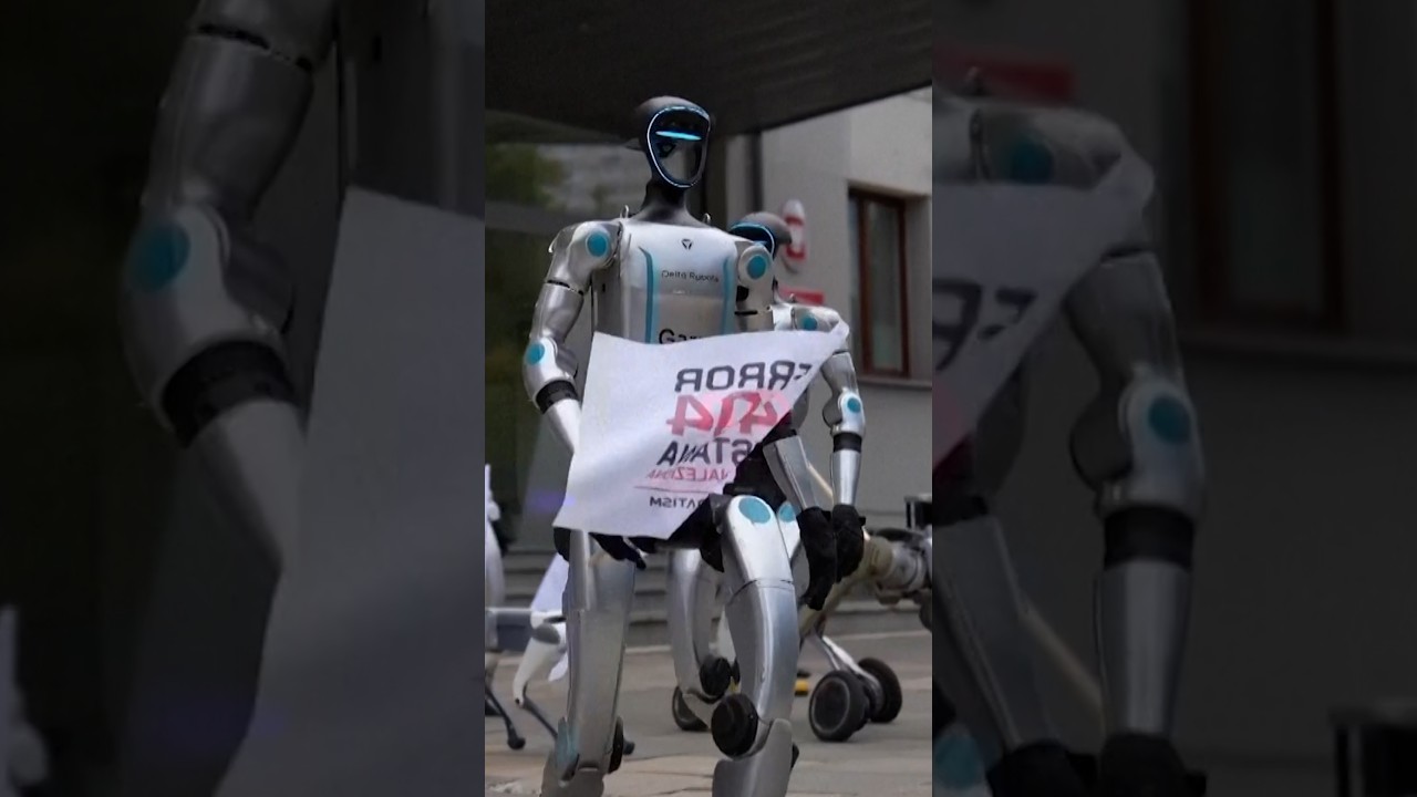 Robots protest in Poland demanding tougher AI rules