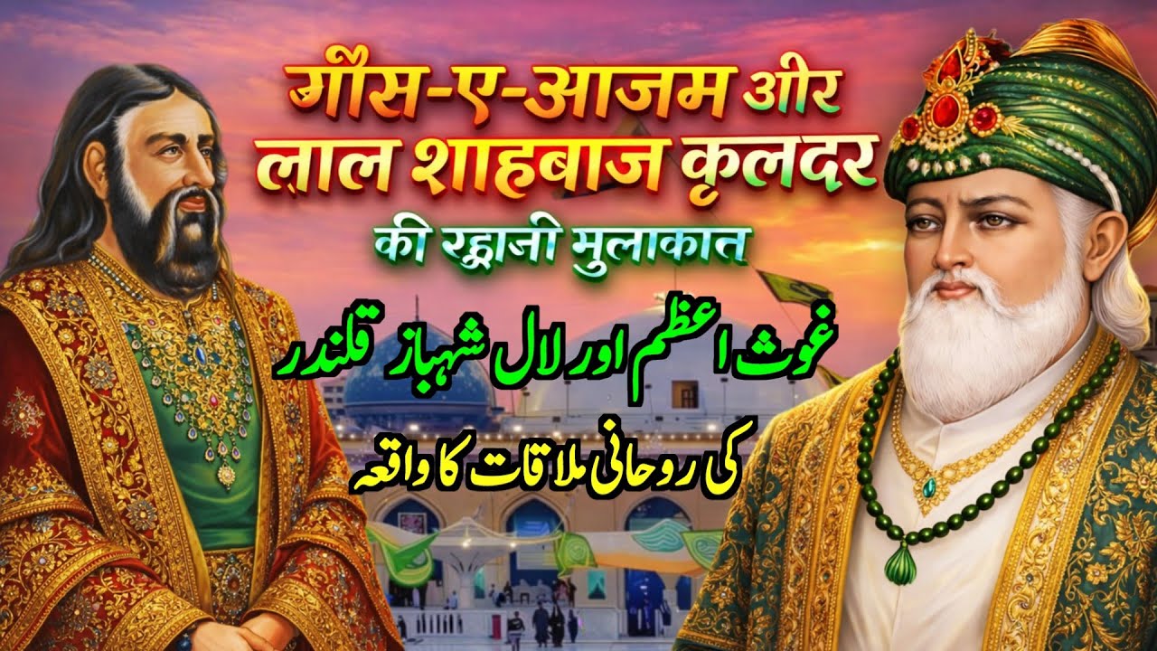 Ghous e Azam Aur Hazrat Lal Shahbaz Qalandar Ki Rohani Mulaqat Ka Waqia || Darayn TV
