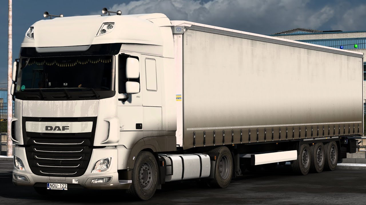 ETS2 | Realistic Winter Driving | Daf XF Euro 6 | PNG Winter | 1.53