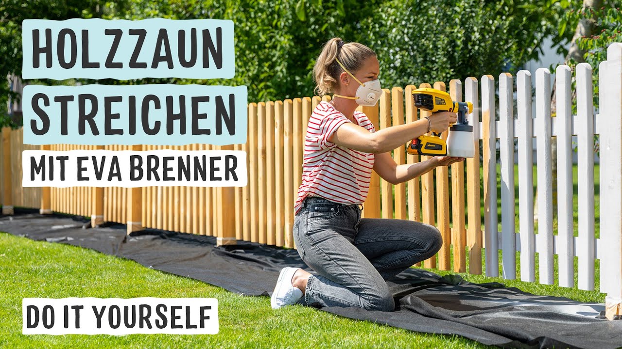 Holzzaun schnell & sauber streichen &ndash; mit Eva Brenner und der W 600 | WAGNER