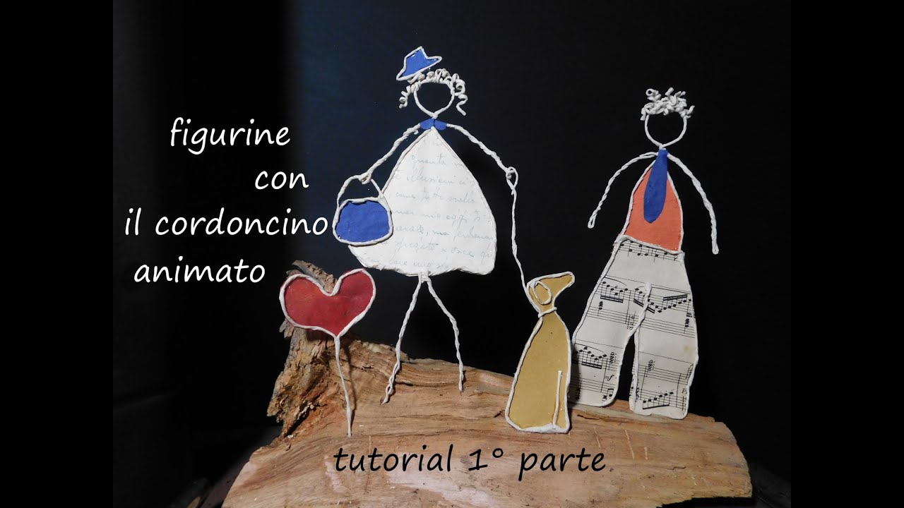 Come fare le figurine con il cordoncino animato ed i vecchi libri