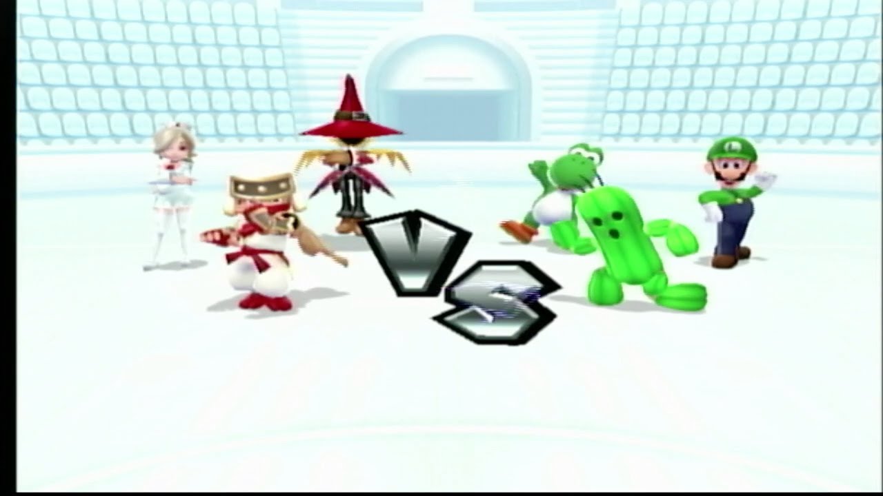 Mario Sports Mix: Team Ninja vs Team Cactuar (Dodgeball) Gameplay HD