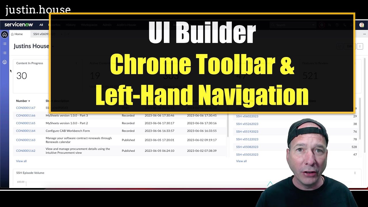 UI Builder &mdash; изменение левой навигации рабочего пространства