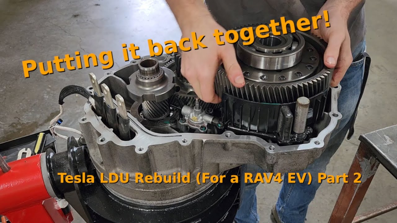 Tesla Large Drive Unit Rebuild (For a Toyota RAV4 EV) Part 2