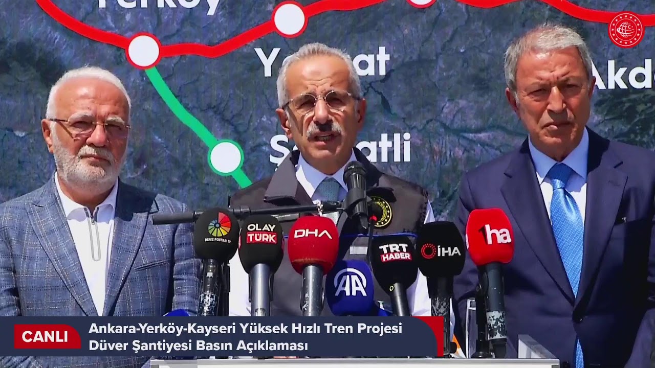 #Canlı | Ankara-Yerköy-Kayseri Yüksek Hızlı Tren Projesi Düver Şantiyesi Basın Açıklaması | Kayseri