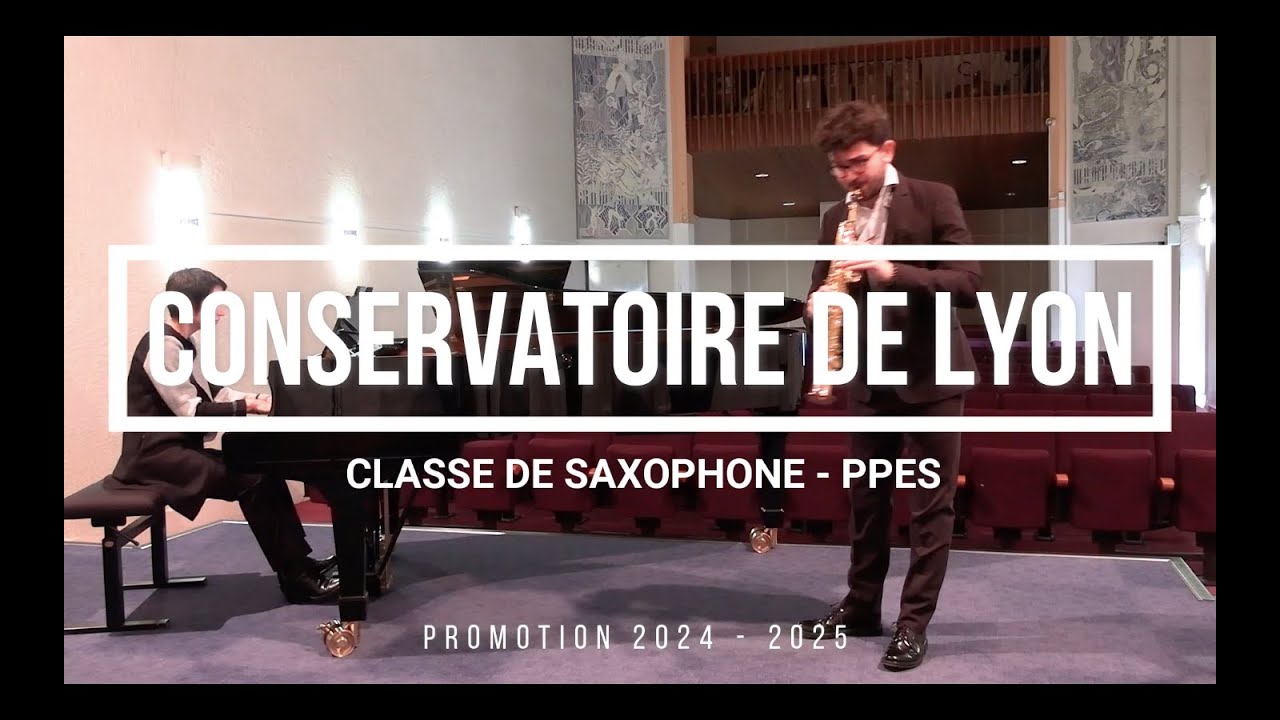 Classe de saxophone PPES 2025, CRR Lyon